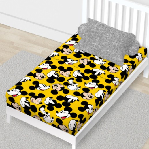 Sprei California Yellow Mickey 120x200