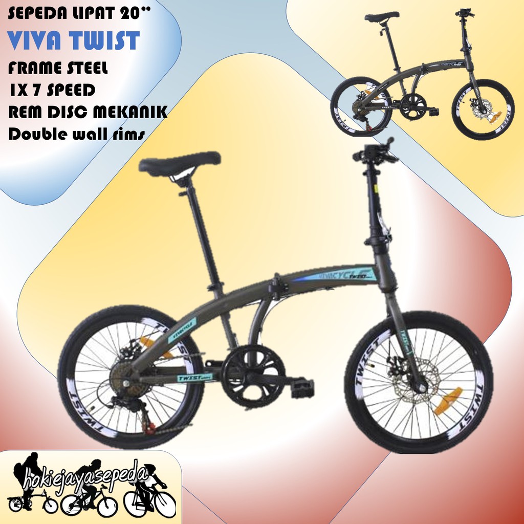 Sepeda Lipat 20 inch VIVA TWIST SEPEDA LIPAT OPERAN Sepeda Lipat 20 inch VIVA TWIST SEPEDA LIPAT OPERAN