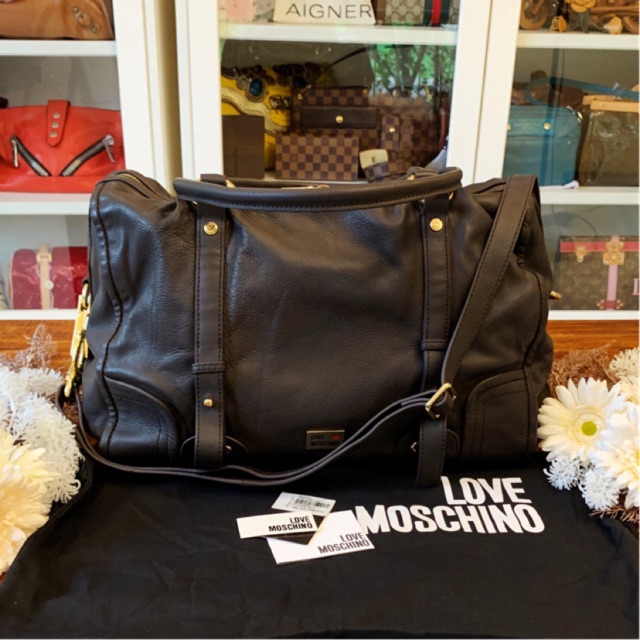 preloved tas authentic love moschino second bekas original ori jumbo