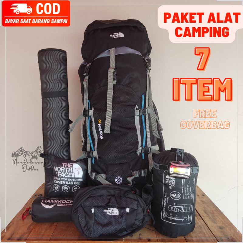 Jual Paket Lengkap Camping Tas Carrier Ransel Gunung 60 Liter Up 65