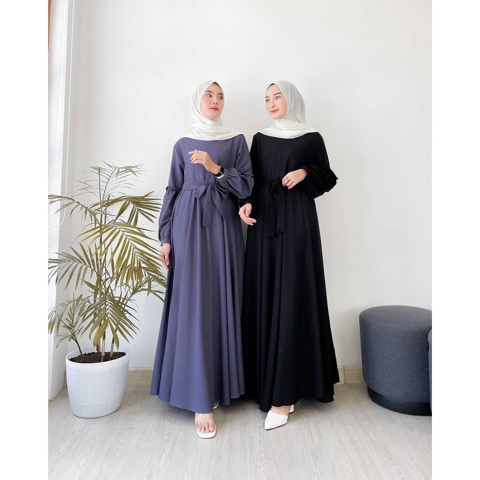 Sandra Dress Muslim Wanita Lebaran murah terbaru kondangan konveksi.tanah.abang Moscrepe-3