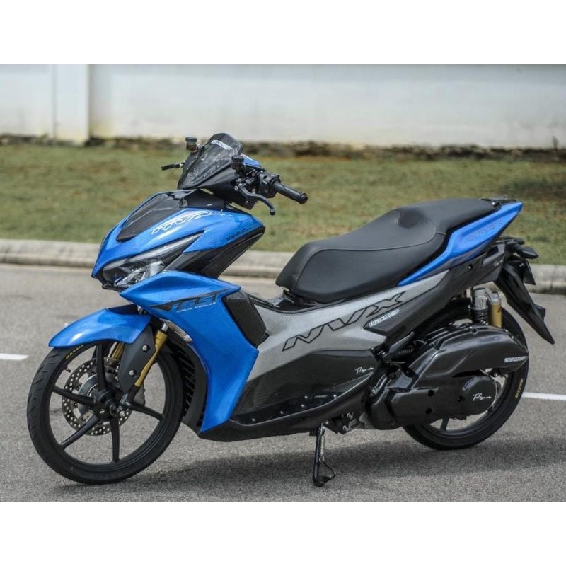 STRIPING STICKER ALL NEW AEROX CONNECTED NVX 155 TRANSPARAN MALAYSIA NVX PERFORATED