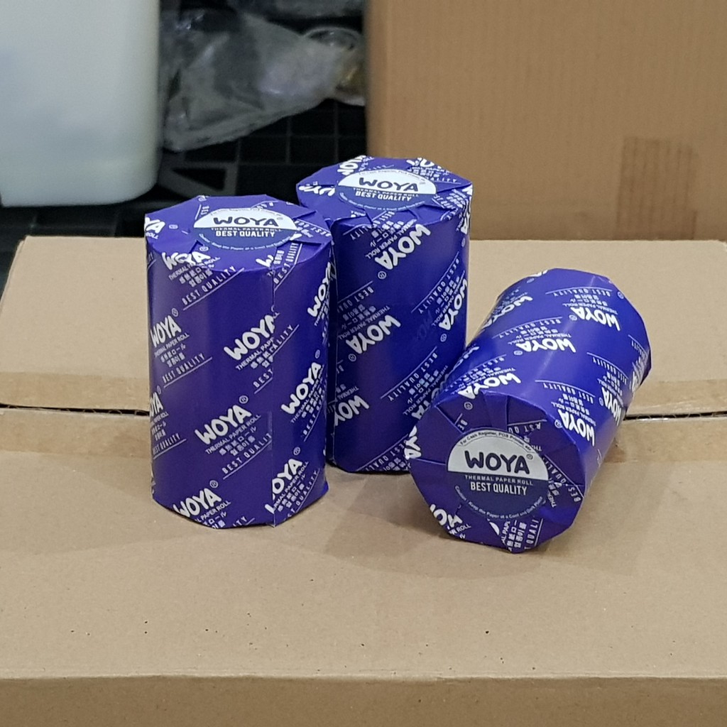 

WOYA Kertas Print Kasir Struk Paper Roll Termal Thermal POS Printer 80mm 80x48 79x48 79 / 80 x 48 mm