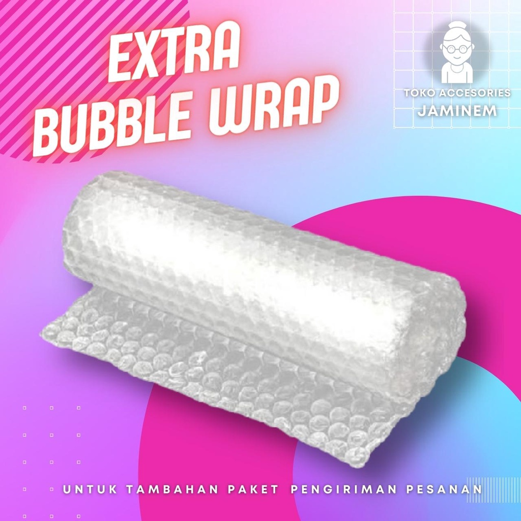 

bubble wrap pelindung tambahan untuk paket pesanan pasti aman
