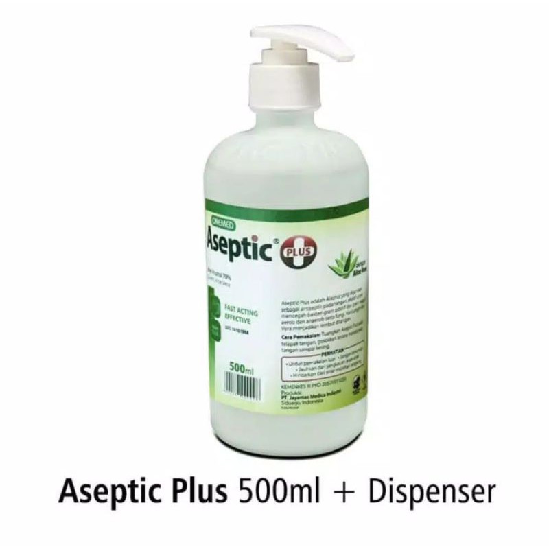 ASEPTIC PLUS 500ML + DISPENSER ONEMED
