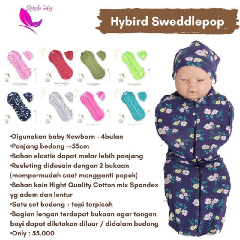 Bedong Instan Bayi Hybrid Swaddlepod CuddleMe Bedong Bayi Instan Kain Bedong cuddle me