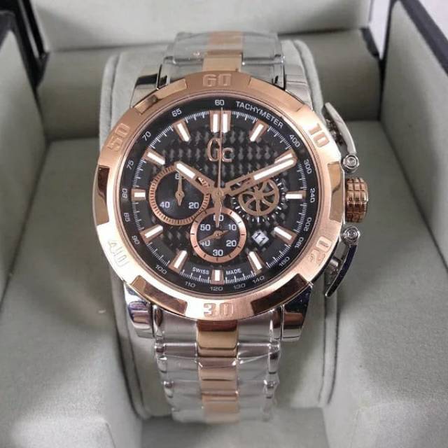 Guess Collections GC X11001G2S silver  rosegold 47mm Original