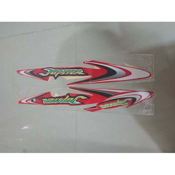 Stiker Bodi & Lis Body & Striping Jupiter 2001 Merah