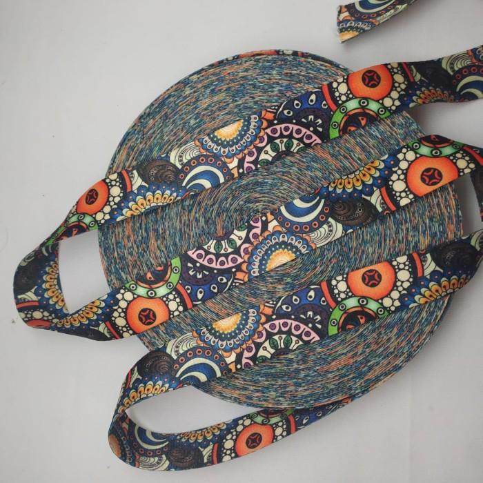 Jual Webbing 3.8cm New Motif Etnik Limited