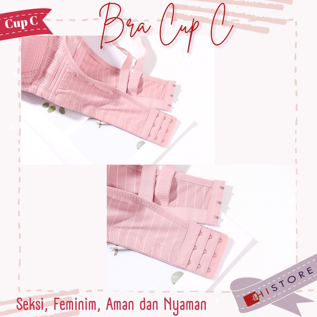 [HI] Bra BH JUMBO Cup 3/4C Fashion Wanita Bra wanita Premium BH Busa Tipis Tanpa Kawat Sangat Nyaman 2035