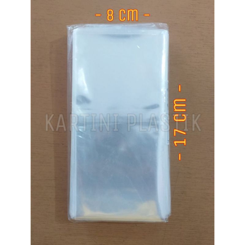

Plastik OPP Tanpa Lem Ukuran 8x17