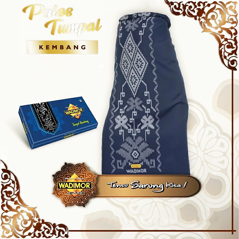 Sarung Tenun Wadimor Tumpal Kembang Motif Bali Sarung Dewasa Polos Tumpal Kembang