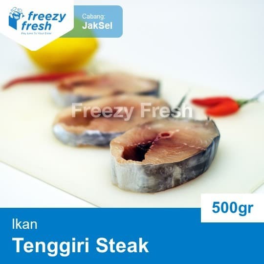 

Ikan Tenggiri Steak (Mackarel Fish Steak Cut) 500 Gram