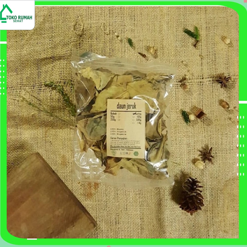 

DAUN JERUK PURUT KERING 250 GRAM - Citrus Hystrix - MURNI - JSR