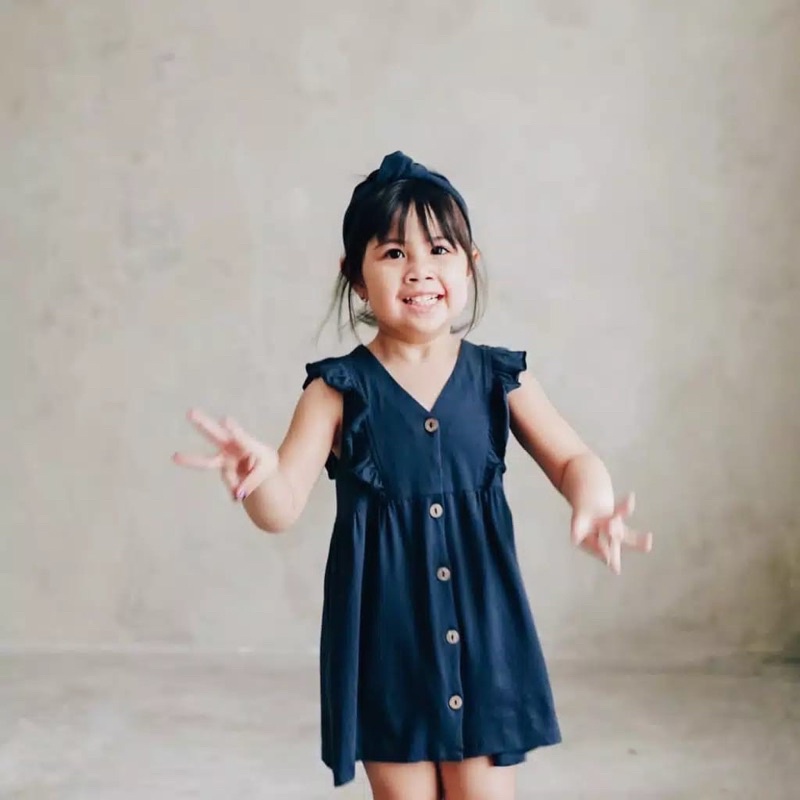 Bohopanna Febe Dress Anak size 0-8Y / Dress anak Perempuan Lucu Bahan Katun Adem Lembut - Boho Baby