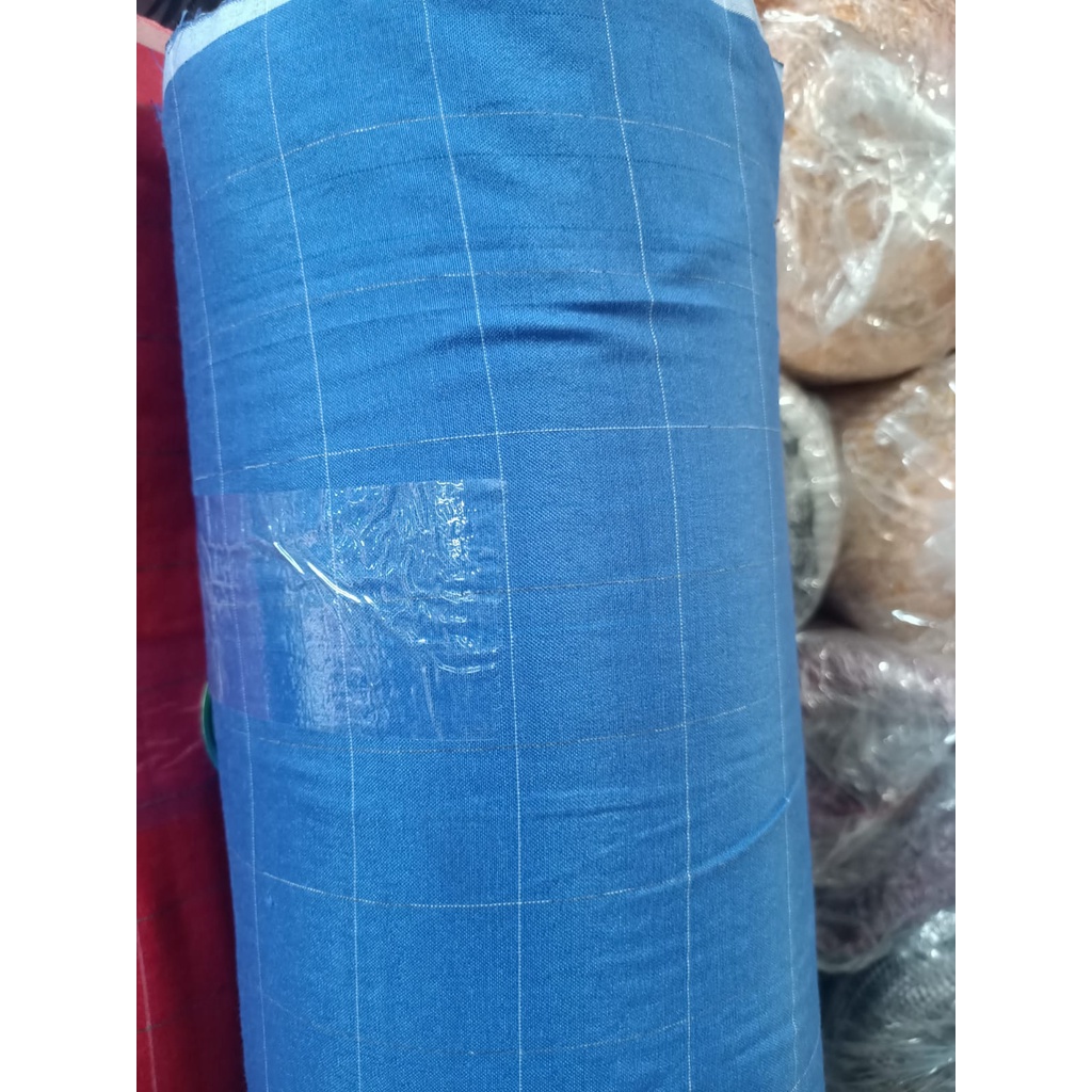 Kain kotak kotak besar 3cm strip kecil (0,5m)