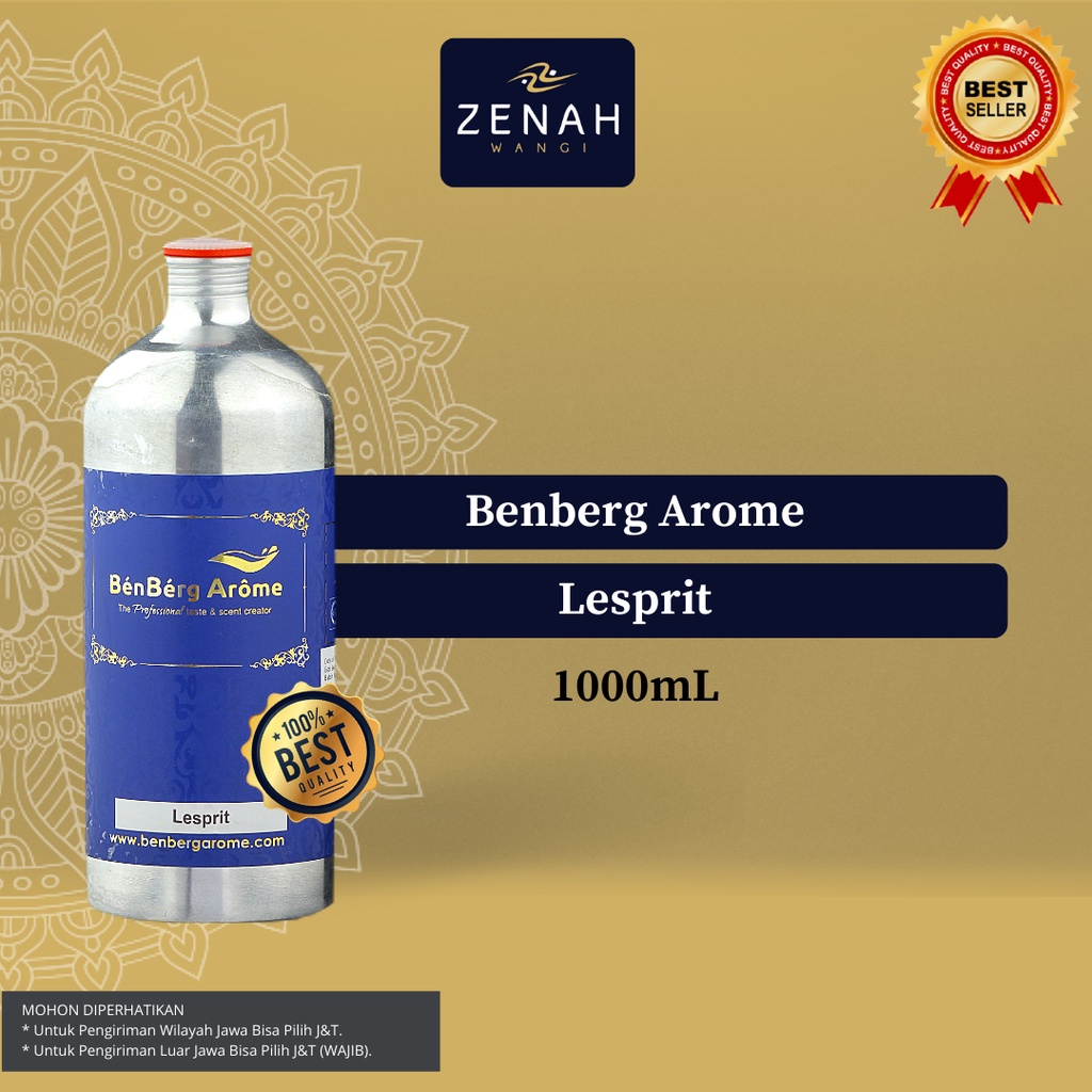 BIBIT PARFUM MURNI-BIANG PARFUM BENBERG LESPRIT SEARAH MONTBLANC LEGEND SPIRIT KEMASAN SEGEL 1000ML