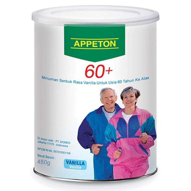 

BISA BAYAR DI TEMPAT APPETON 60+ / Susu Lansia - Orang Tua (Vanilla) 450 Gram apeton 450gr