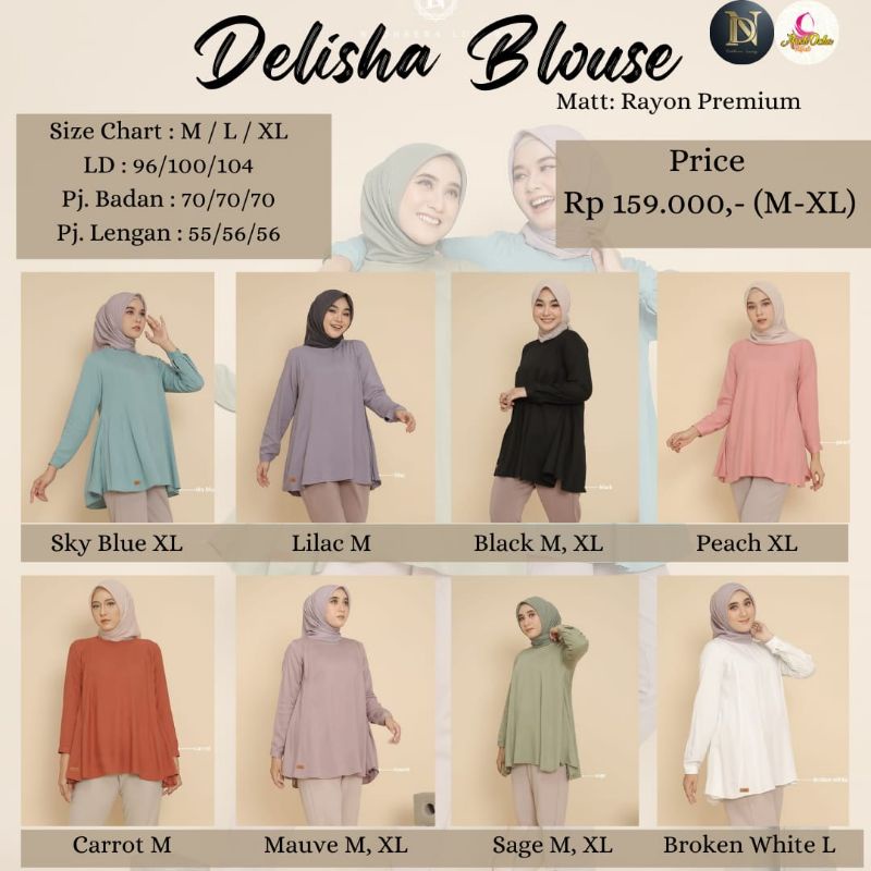 NADHEERA LUXURY - Delisha Blouse
