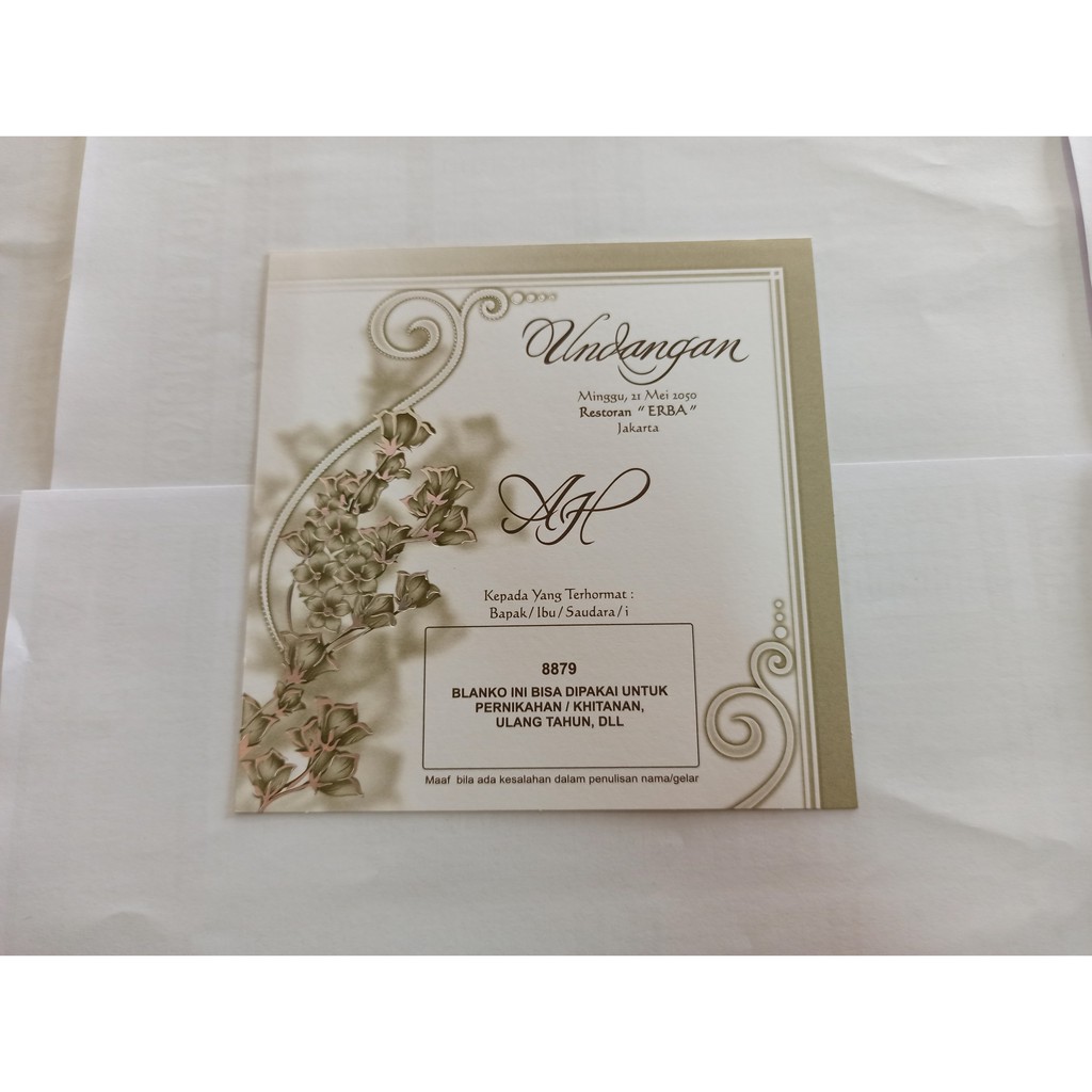 BLANKO UNDANGAN ERBA 8879