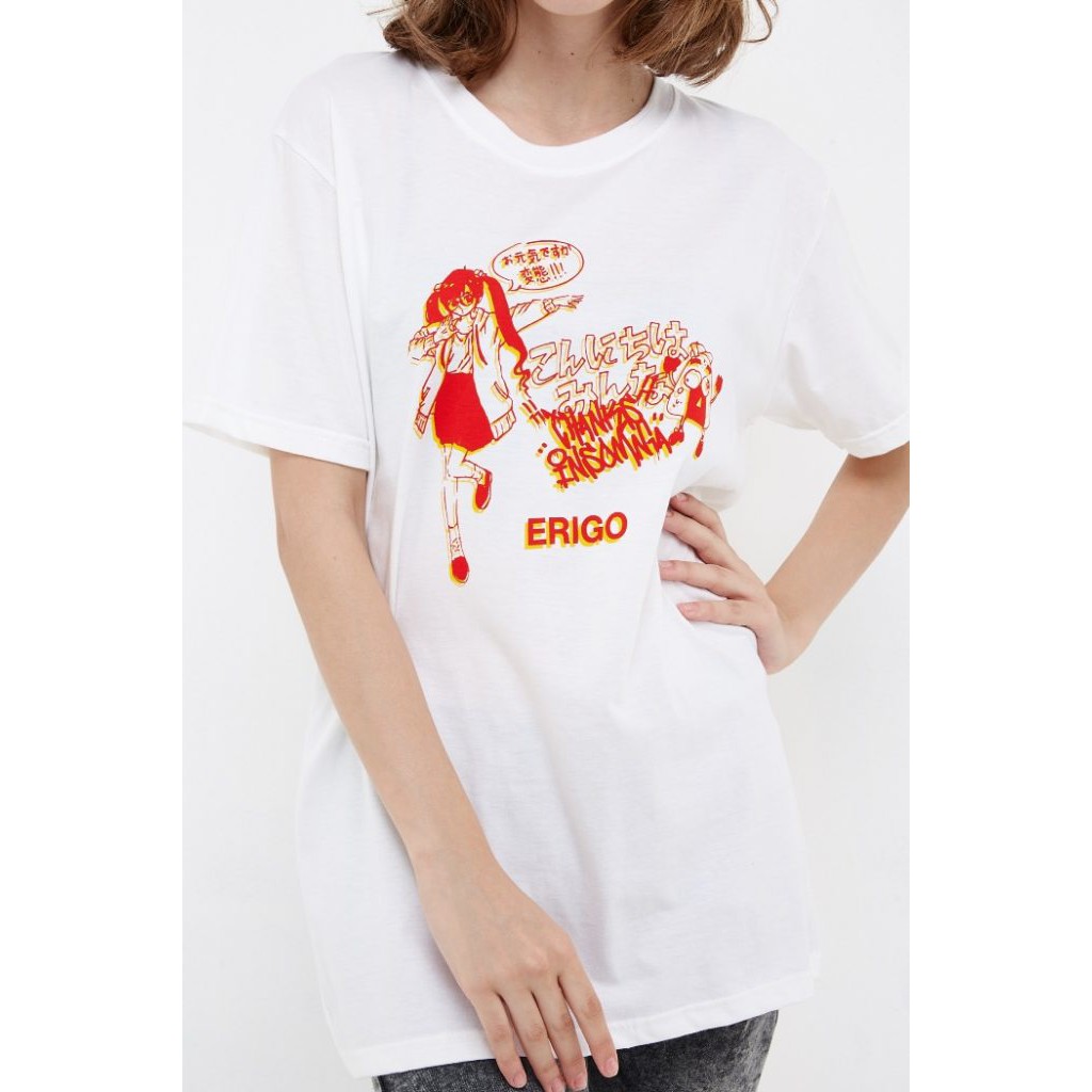 

Erigo T-shirt Happy Girl White