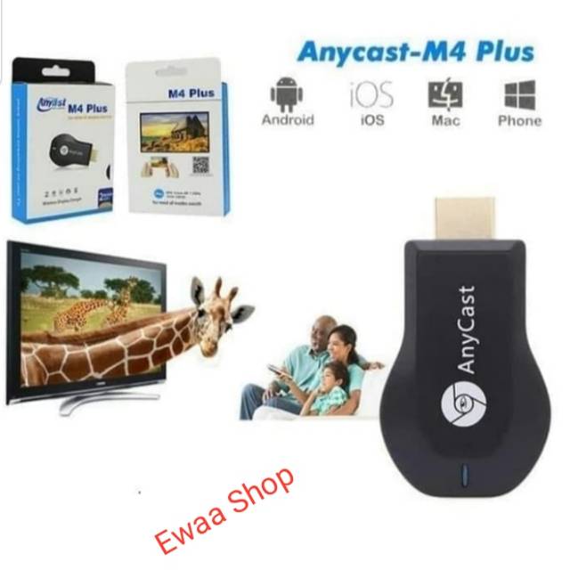 ANYCASE M4+ 4K HD WIFI DISPLAY TV DONGLE WIRELESS DONGLE ANYCASE