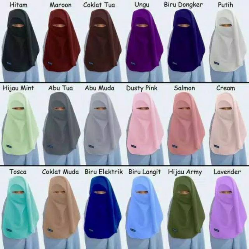 Niqob yaman anak murah, niqob anak yaman elma banyak warna