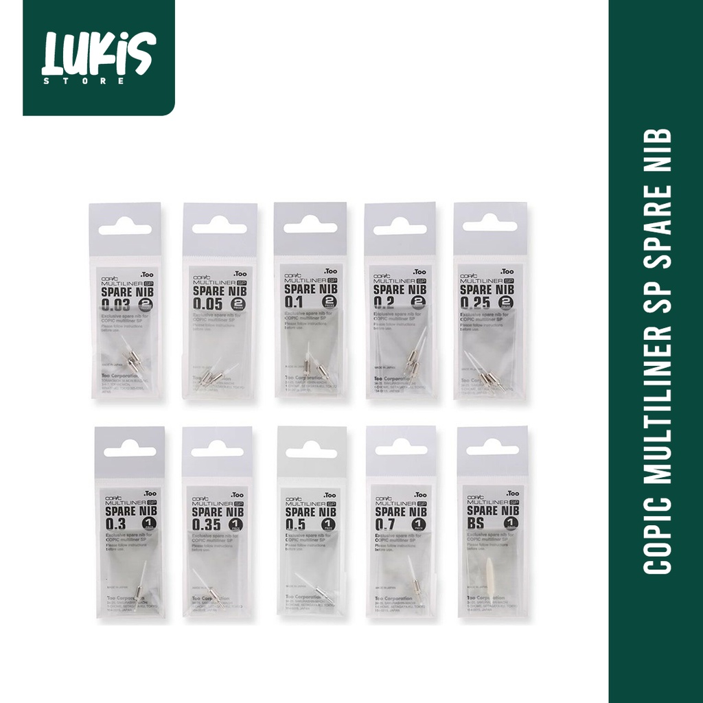 

Copic Multiliner SP Pen Spare Nibs - Satuan