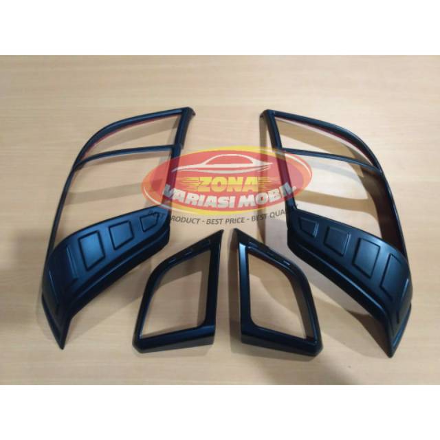 GARNISH LIST LAMPU BELAKANG NEW AGYA AYLA 2017 2018 BLACK HITAM BERKUALITAS