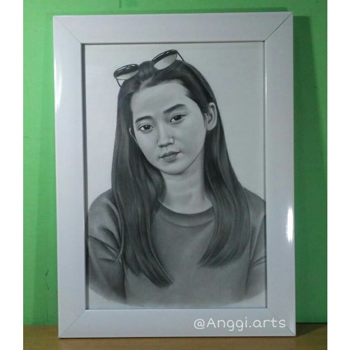 Sketsa Wajah Pensil 1 wajah