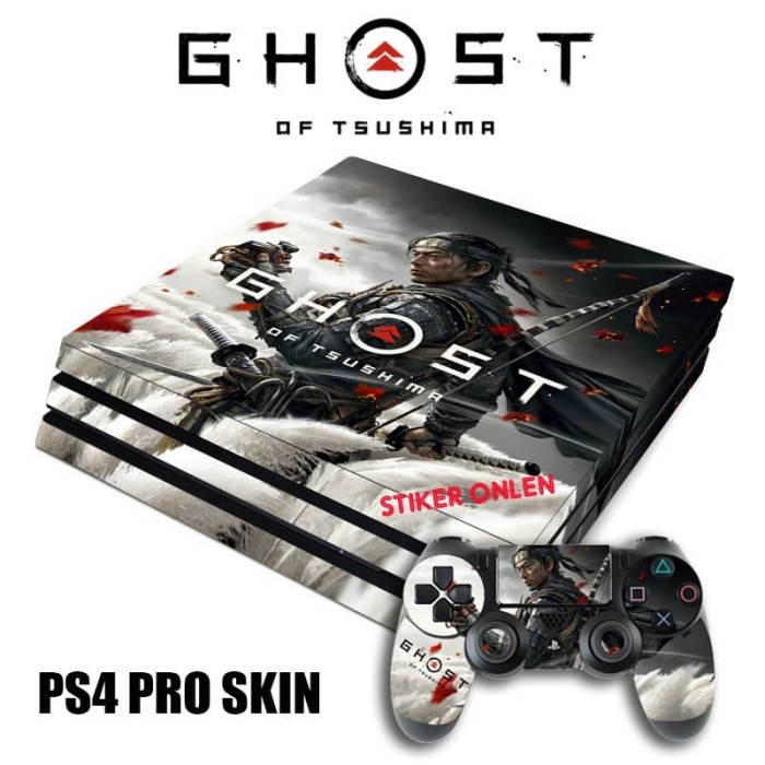 PS4 SLIM & PS4 PRO skin - GHOST OF TSUSHIMA