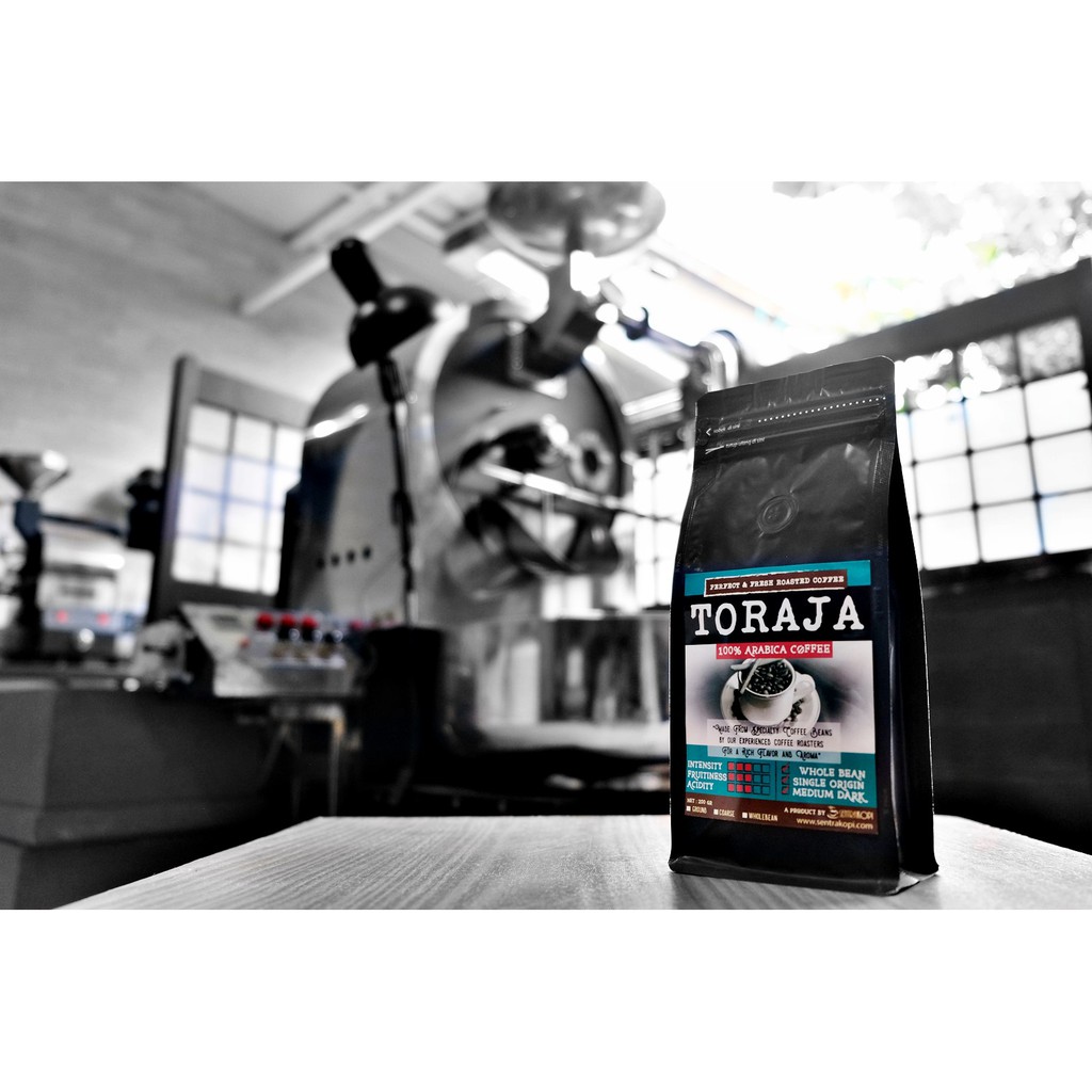 

Kopi Toraja Sapan Arabika 200 Gram - BUBUK / BIJI - Premium Arabica Coffee by Sentra Kopi 200gr