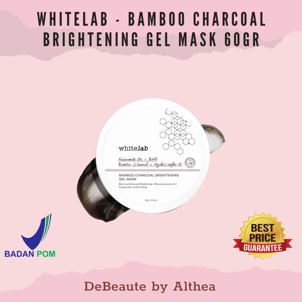 Whitelab Bamboo Charcoal Brightening Gel Mask 60gr