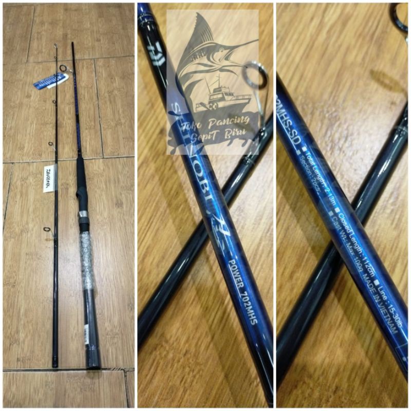 Joran Spinning DAIWA SHINOBI POWER 702MHS 15-30LBS 213CM