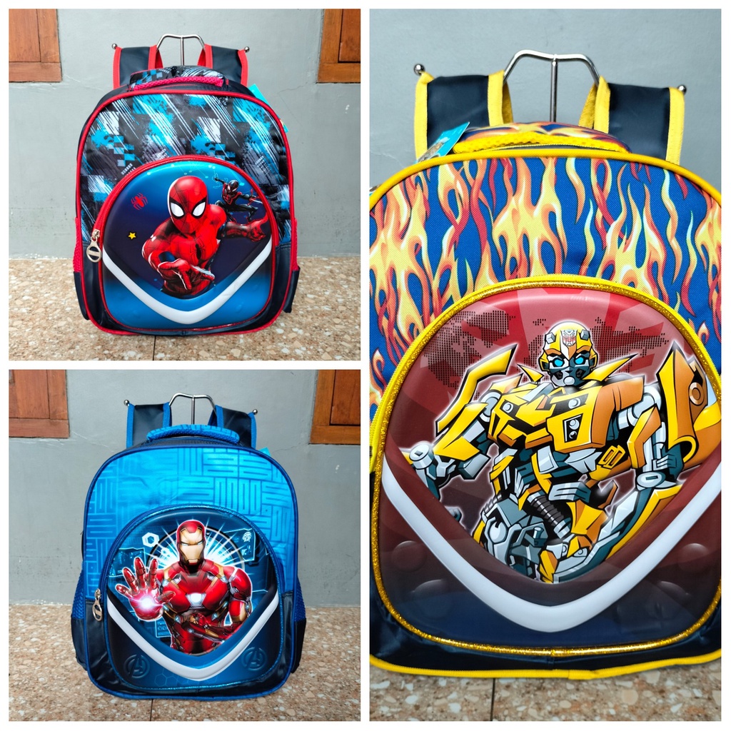 Tas Ransel Backpack Sekolah Anak Laki Laki Karakter Super Hero 47077B