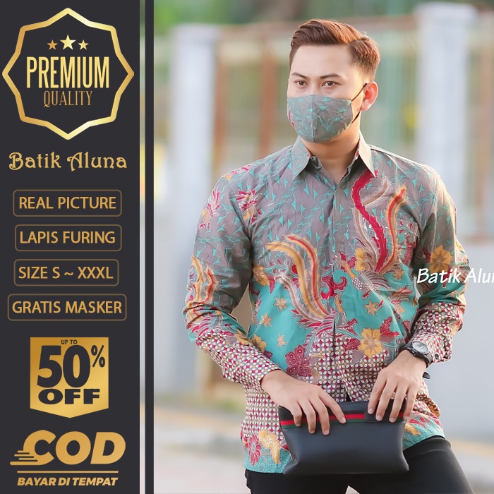 BATIK PRIA LENGAN PANJANG MEWAH PREMIUM ALUNA PRABUSENO SHANGHAI KERIS KEMEJA BATIK ACARA NIKAHAN KEREN ALISAN POLO UKURAN JUMBO COCOK UNTUK PESTA KONDANGAN RESMI FORMAL KANTOR LAMARAN MENSBATIK BIG SIZE 100% ORIGINAL TERBARU COWOK MODERN 113