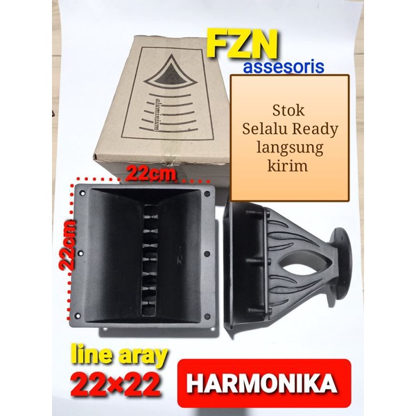 (COD) CORONG TWITER HARMONIKA MEWAH (PROSES MESIN) 22CM×22CM BAHAN ALUMINIUM/DIRAL