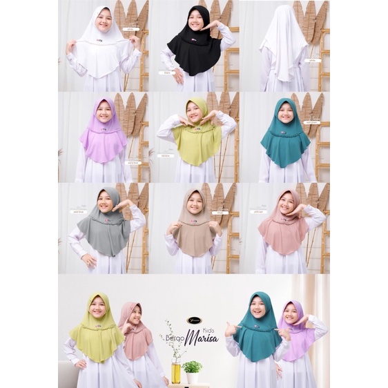 PAKAIAN BUSANA MUSLIM ANAK // HIJAB ANAK // BERGO ANAK MARISA KODS By YESSANa / KHIMAR RINJANI