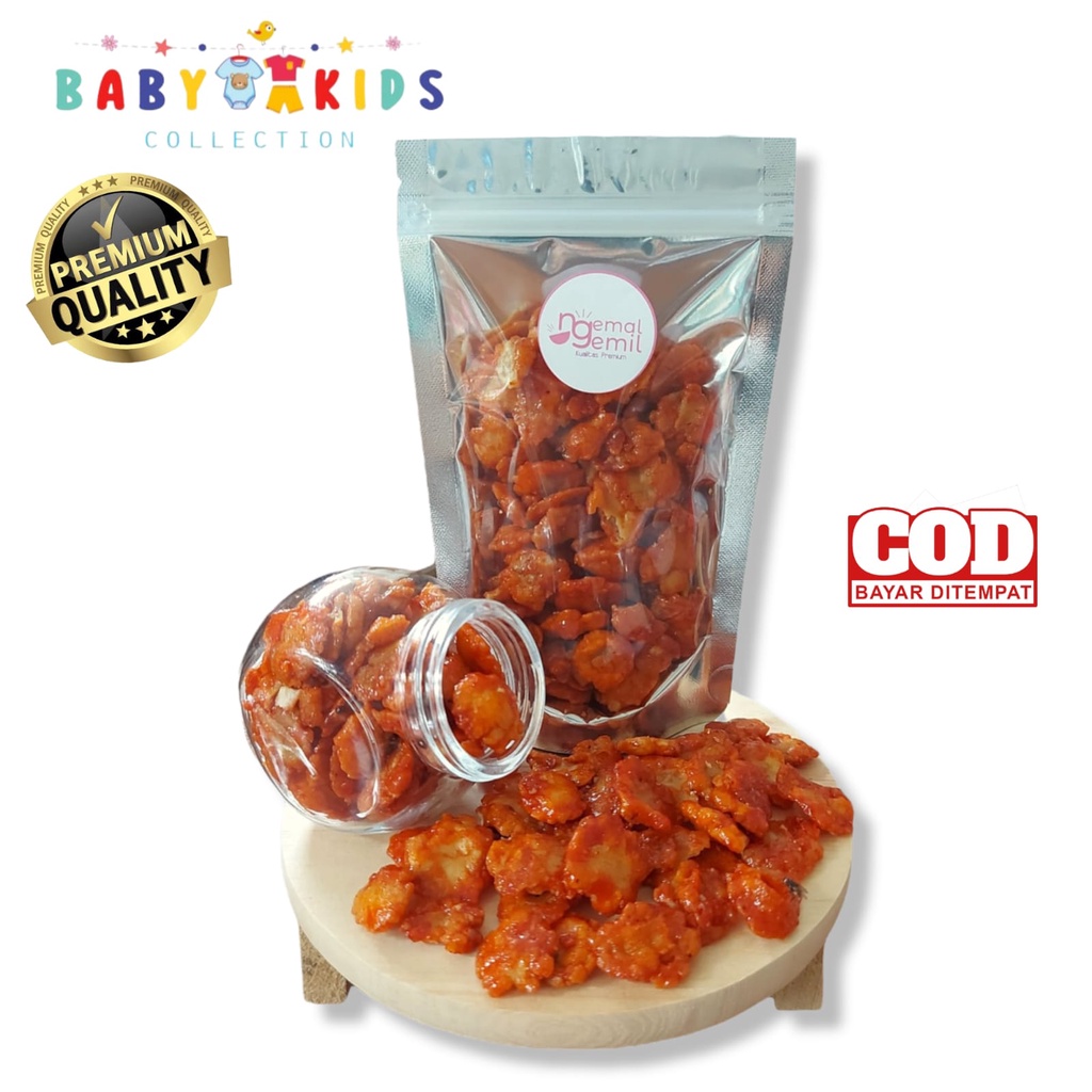 

Snack Jadul | Emping Melinjo Balado Manis Pedas Kripik Emping Rasa Balado Kualitas Premium