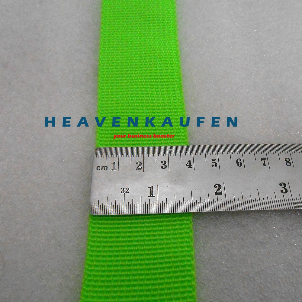 Webbing Tas Lebar 3,8 cm Warna Hijau Pupus / Hijau Muda Harga Per Meter