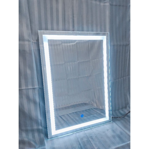 CERMIN RIAS LED TUCHSCREEN KACA CERMIN WASTAFEL LAMPU LAYAR SENTUH KACA CERMIN DINDING LAMPU TUCHSCR