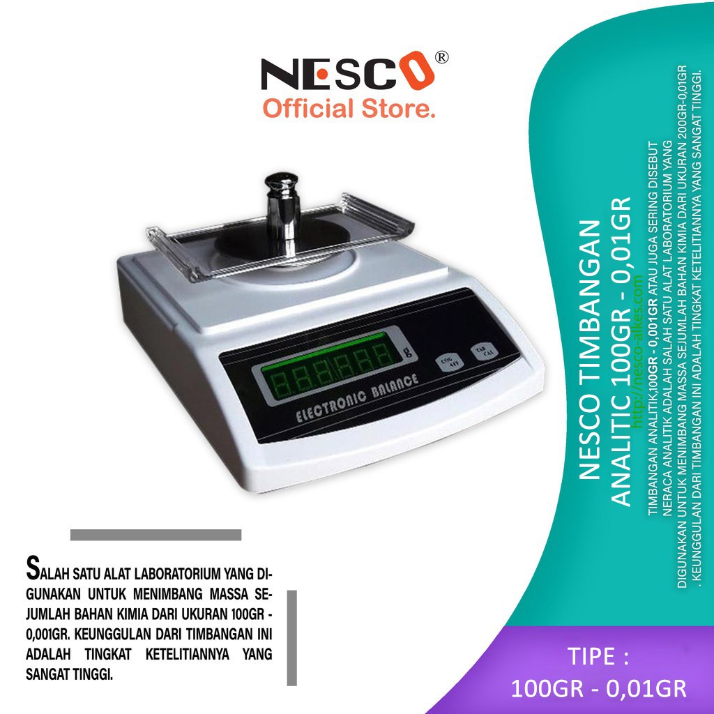 Nesco Timbangan/Scale Analitic Semua Ukuran, BEST SELLER