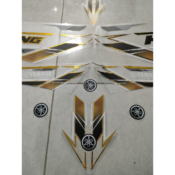 STRIPING STICKER RX KING TRANSPARAN GOLD CRHOME SIMPLE