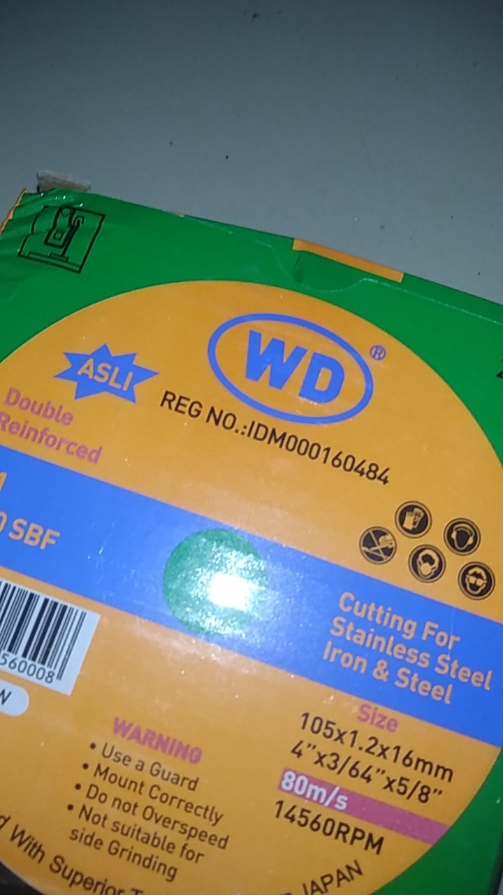 Batu Potong / Batu Gurinda / Mata Gerinda Wd 4 X 1.2 / 4 Inch X 1,2mm 20pcs