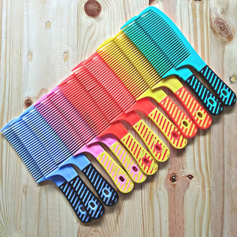 12pcs SISIR GAGANG SISIR RAMBUT WARNA WARNI 20CM GROSIR