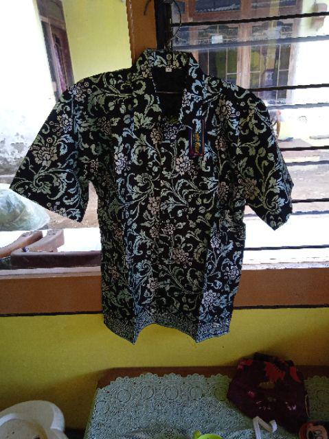 Baju Batik Couple Gamis Dilan Batik Bilda Modern Set Anak Muslim