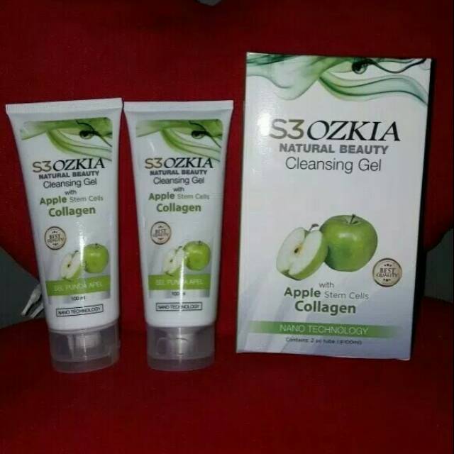 S3 Ozkia cleansing gel.. Apple Collagen facial wash oskia