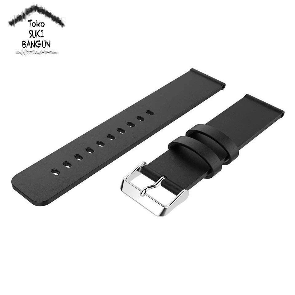 TALI JAM 22mm QUICK RELEASE Kulit Sintetis PU Leather Watch Band Strap