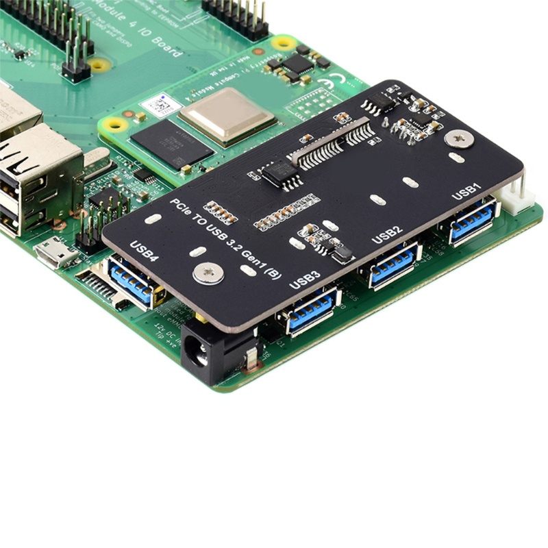 Btsg Untuk Raspberry Pi CM4 Platform Pengembangan Papan IO Resmi Dan Base-Board Acuan Desain Waveshare Compute Module