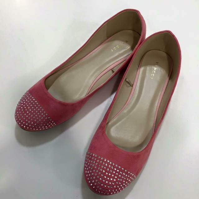 SALE VINCCI flat shoes pink blink sepatu teplek clearance sale original murmer